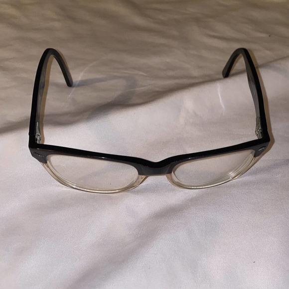 Ernest Hemingway 4606 51-20-140 2 Tone Eyeglass Frames Wayfarer Black Clear - Picture 3 of 9